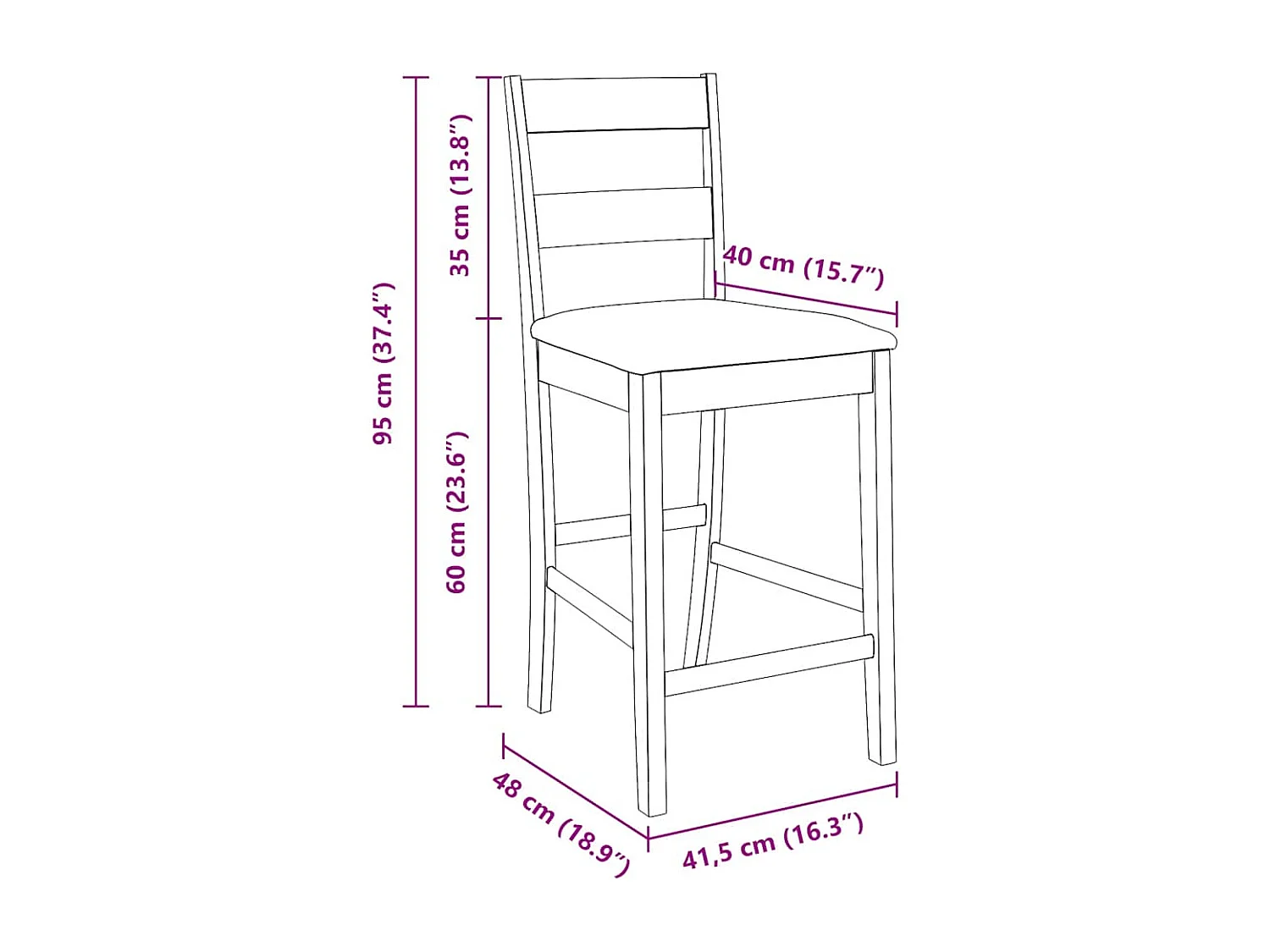 Tabourets de bar avec coussins 2 pcs blanc bois massif d'hévéa