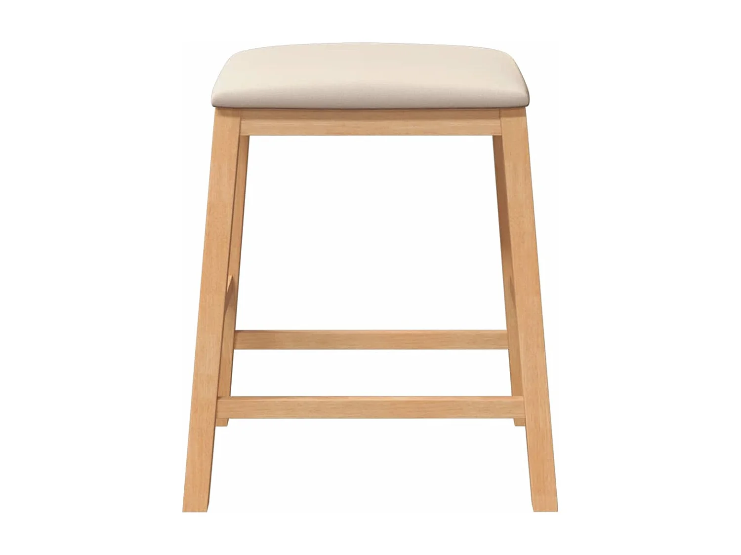 Barstühle mit Kissen 2 Stk. Massivholz Gummibaum