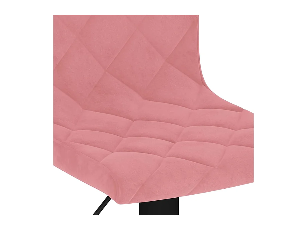 Barkrukken 2 st fluweel roze