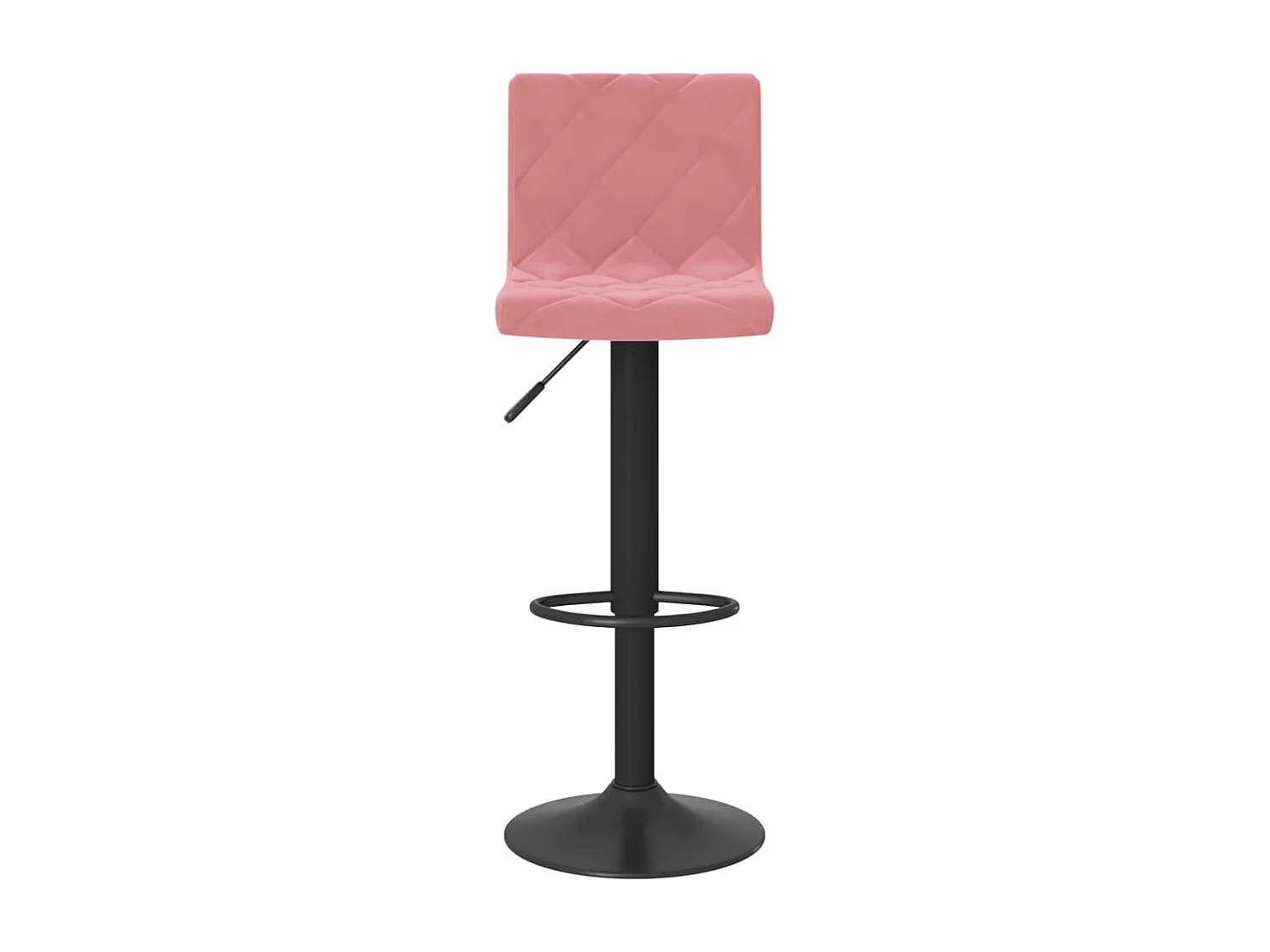 Tabourets de bar lot de 2 rose velours