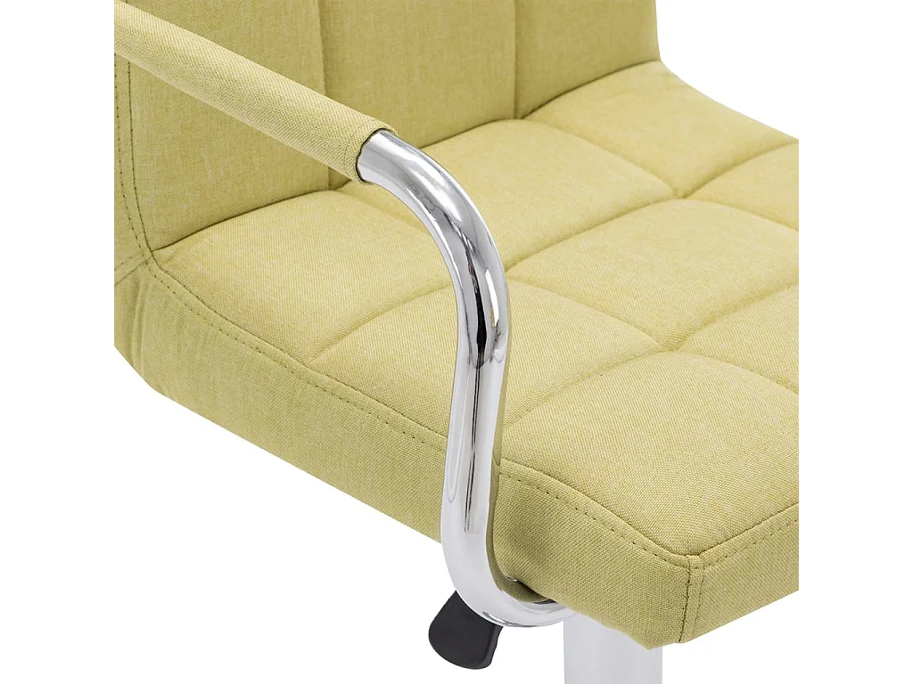 Sedie da Bar 2 pz Verdi in Tessuto