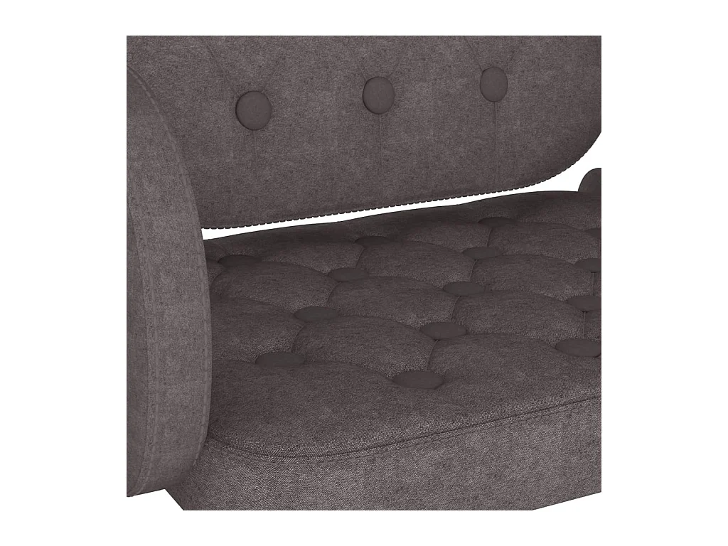 Tabourets de bar lot de 2 taupe tissu