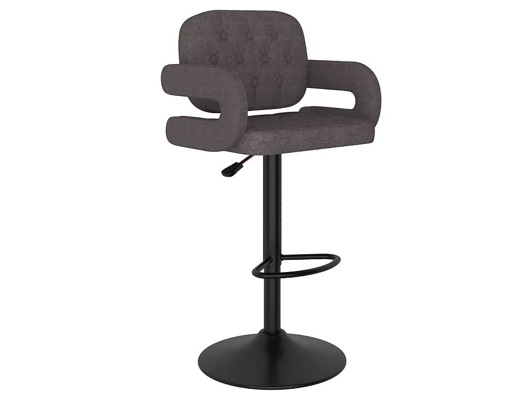 Barhocker 2 Stk. Taupe Stoff