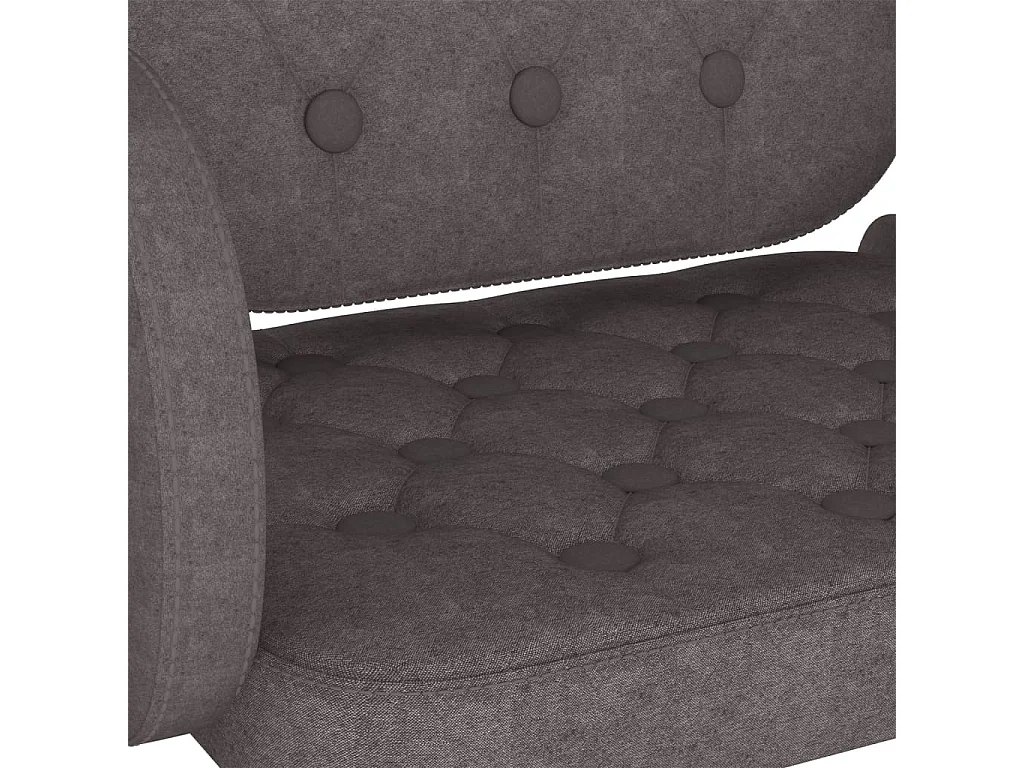 Barhocker 2 Stk. Taupe Stoff