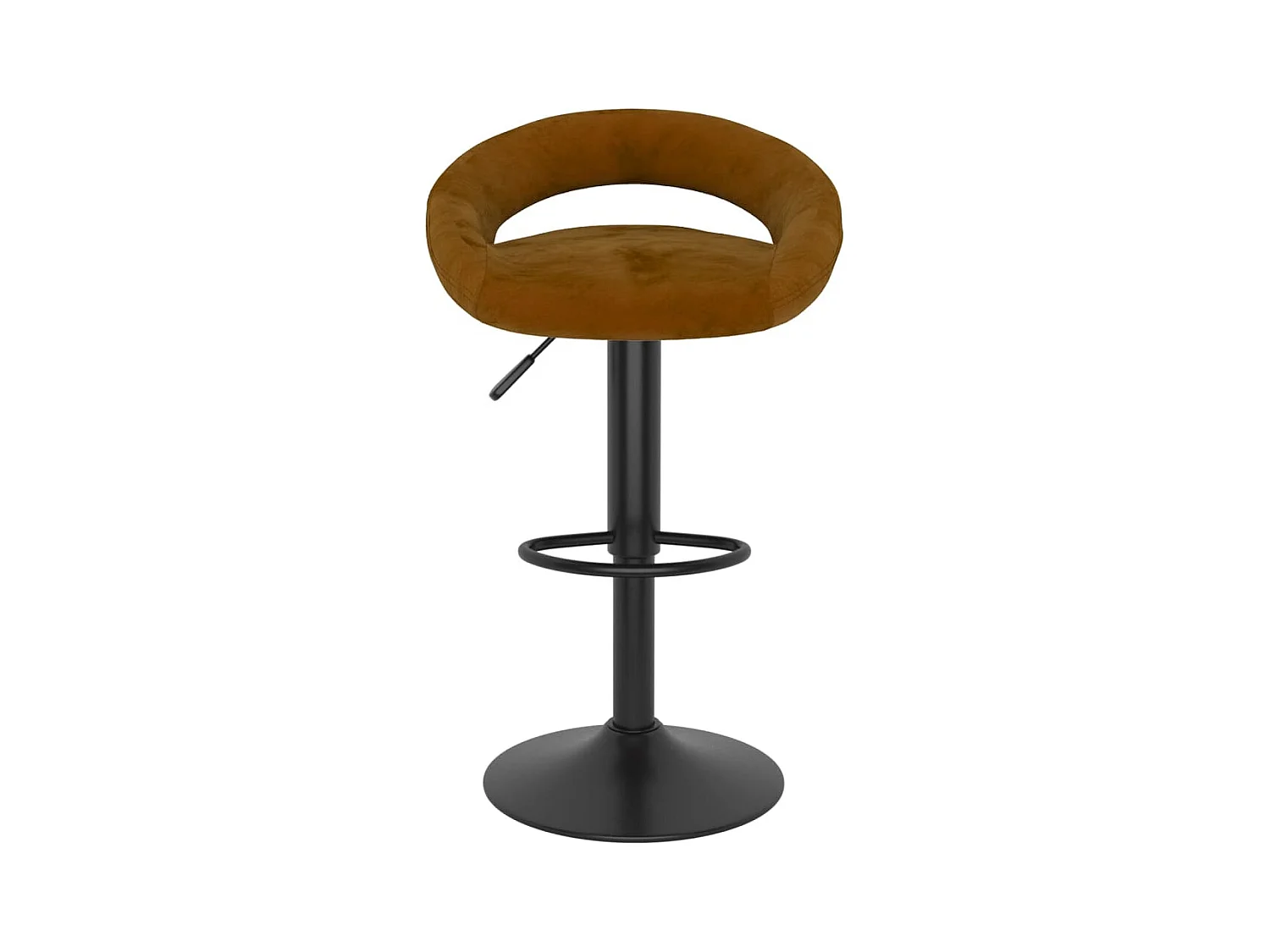 Barhocker 2 Stk. Braun Samt