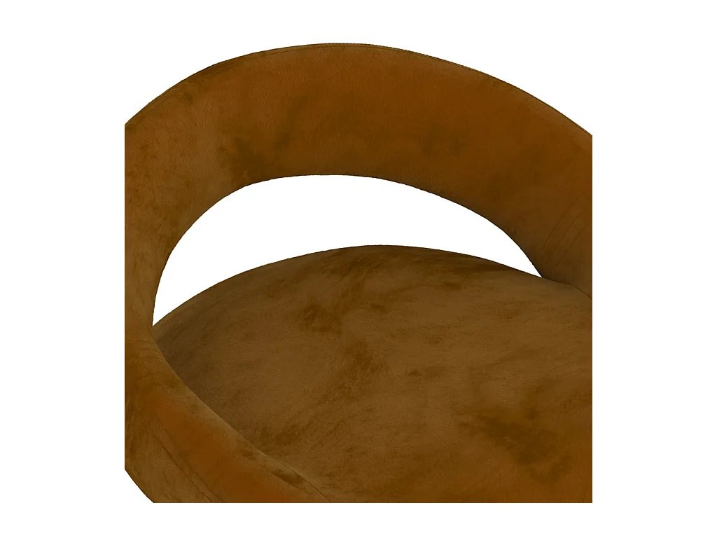 Barkrukken 2 st fluweel bruin