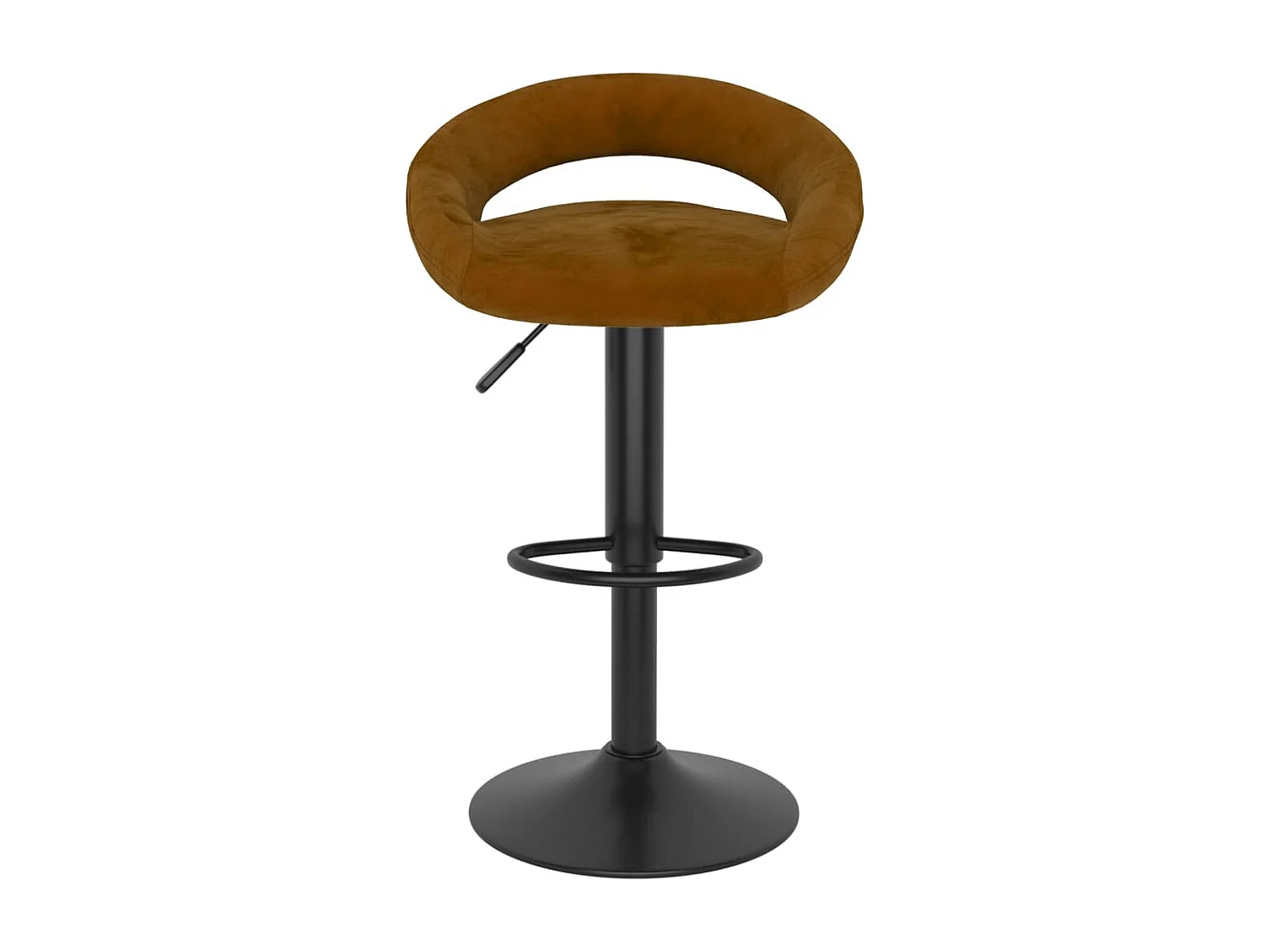 Bancos de bar 2 pcs veludo castanho