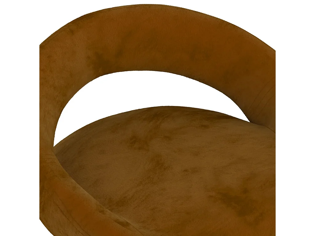 Bancos de bar 2 pcs veludo castanho