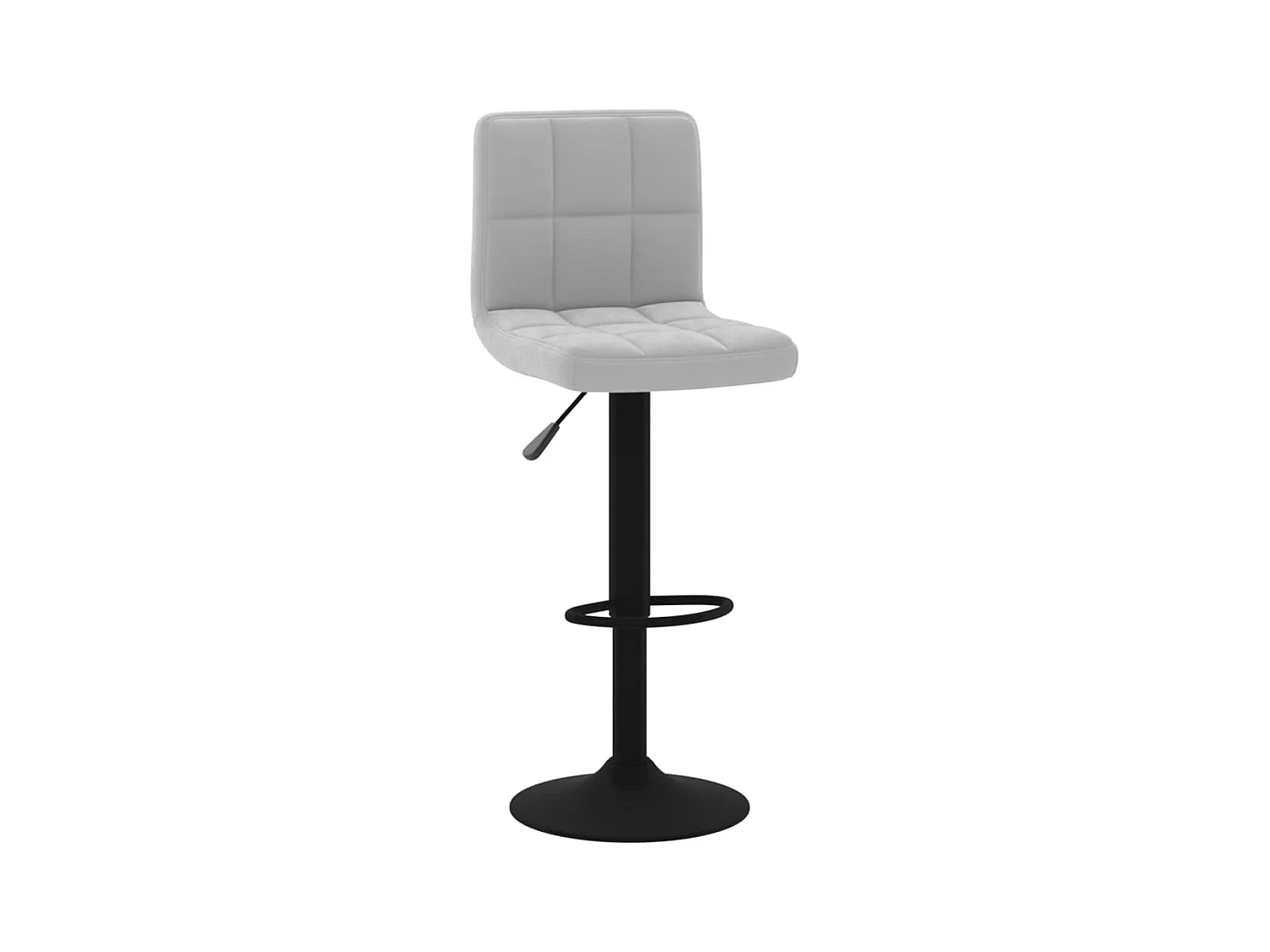 Barhocker Hellgrau Samt