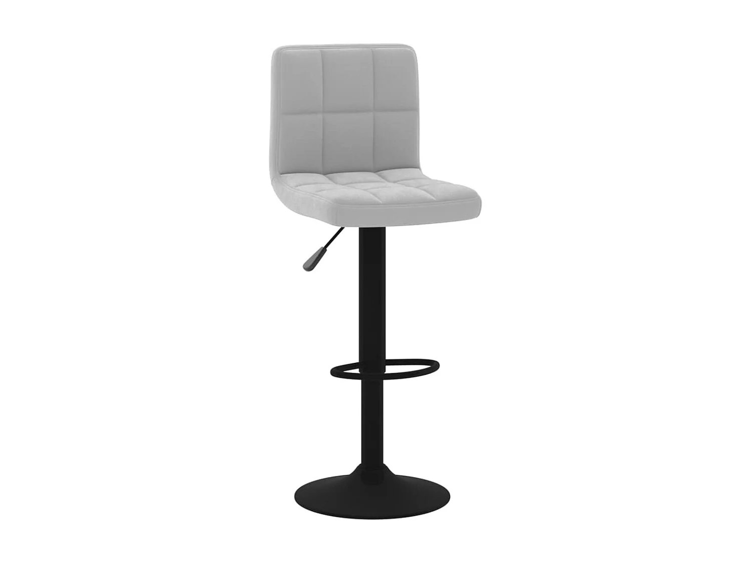 Barhocker Hellgrau Samt