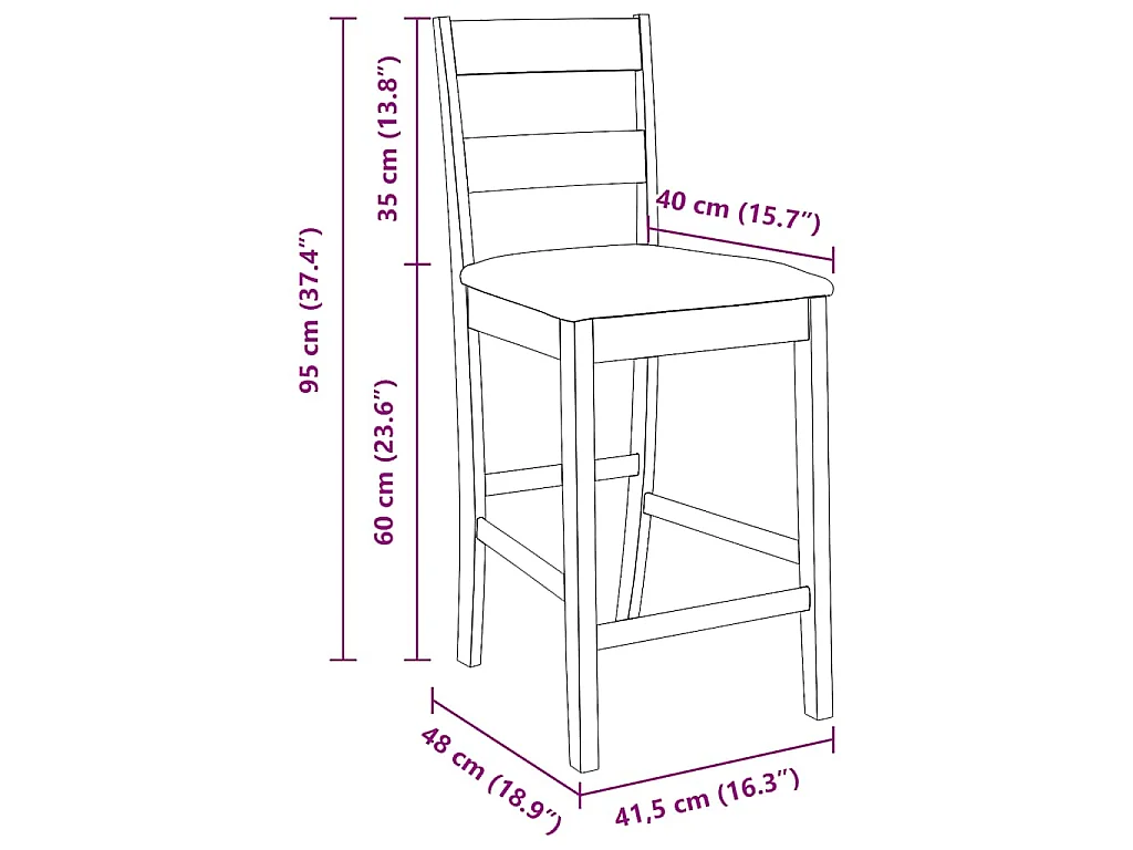 Taburetes de bar con cojines 2 uds madera maciza blanca caucho