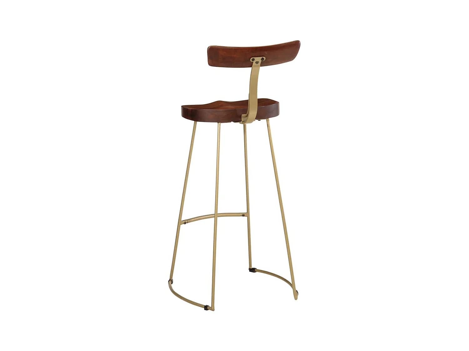 Tabourets de bar lot de 2 49x43x103 cm bois de manguier massif