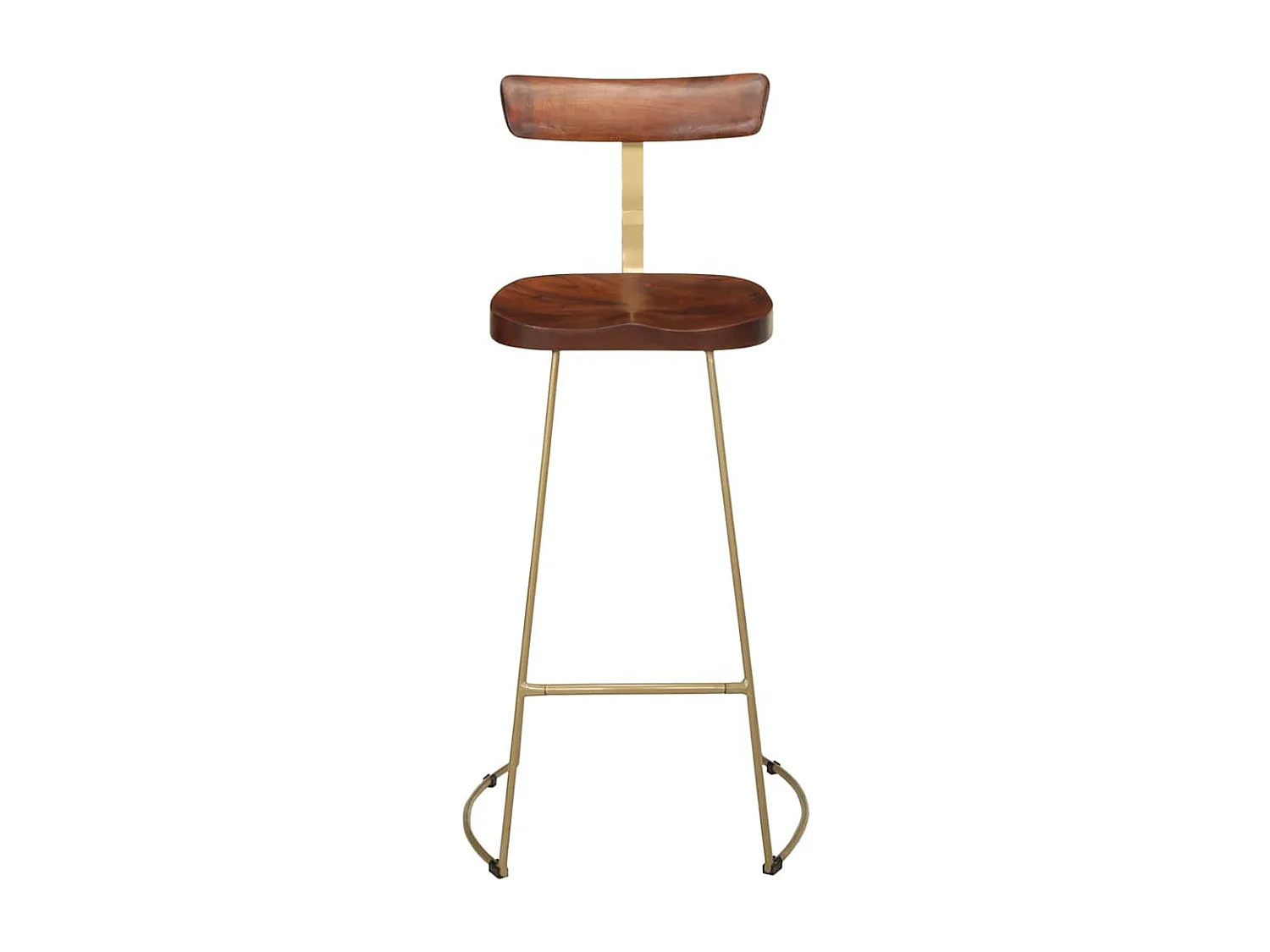 Tabourets de bar lot de 2 49x43x103 cm bois de manguier massif