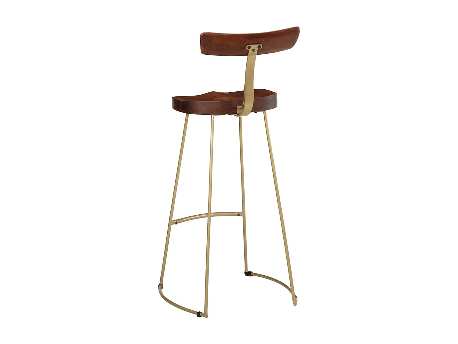 Tabourets de bar lot de 2 49x43x103 cm bois de manguier massif