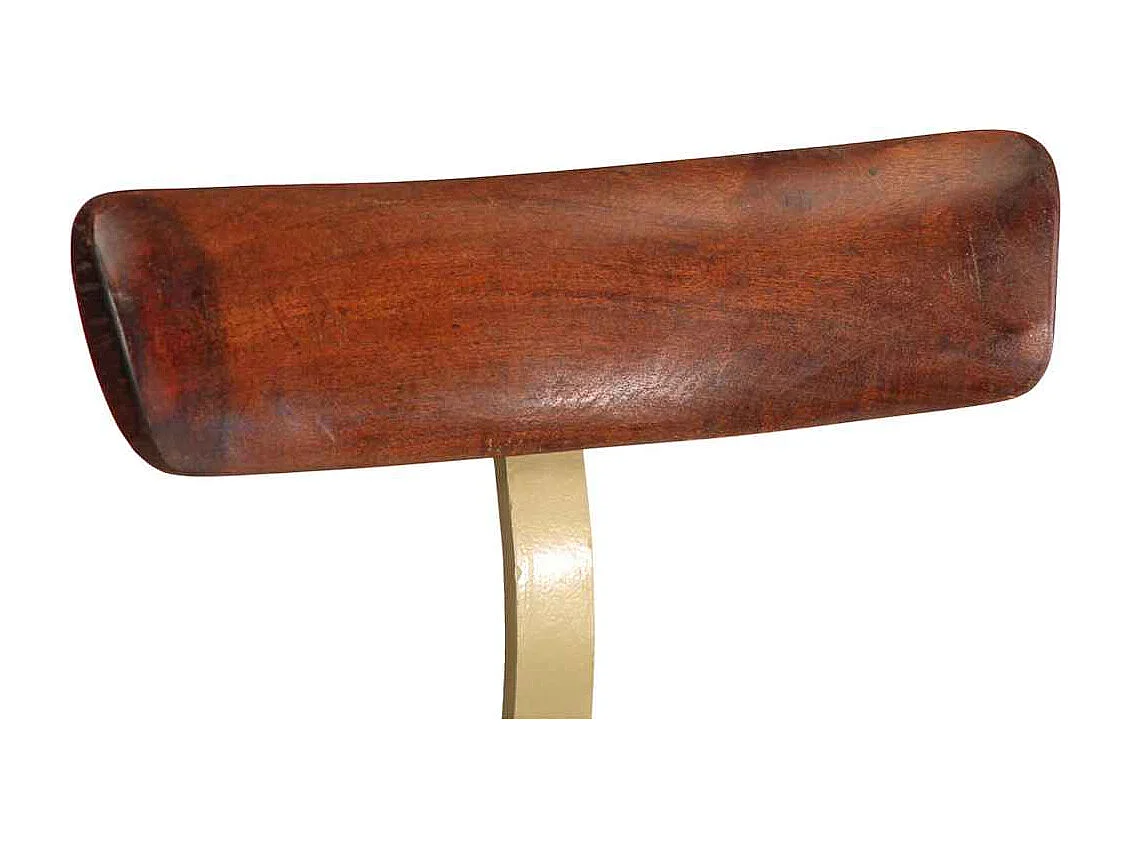 Tabourets de bar lot de 2 49x43x103 cm bois de manguier massif