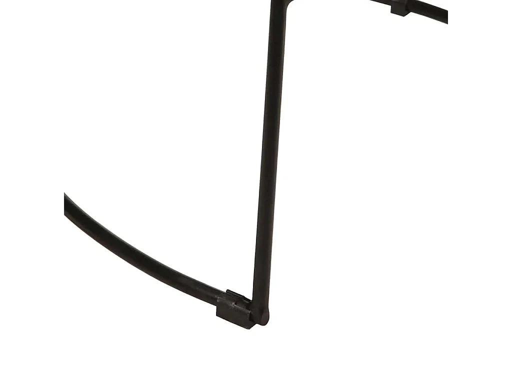 Tabourets de bar lot de 2 noir 49x43x88 cm bois manguier massif