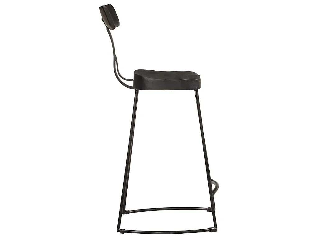 Bancos de bar 2 pcs 49x43x88 cm madeira de mangueira maciça