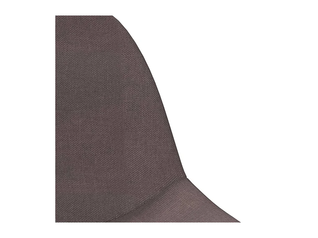 Tabourets de bar lot de 2 taupe tissu