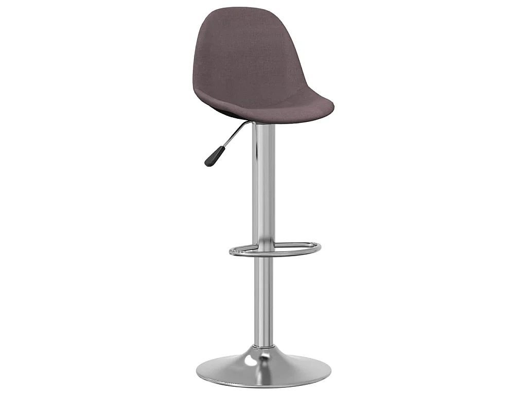 Tabourets de bar lot de 2 taupe tissu