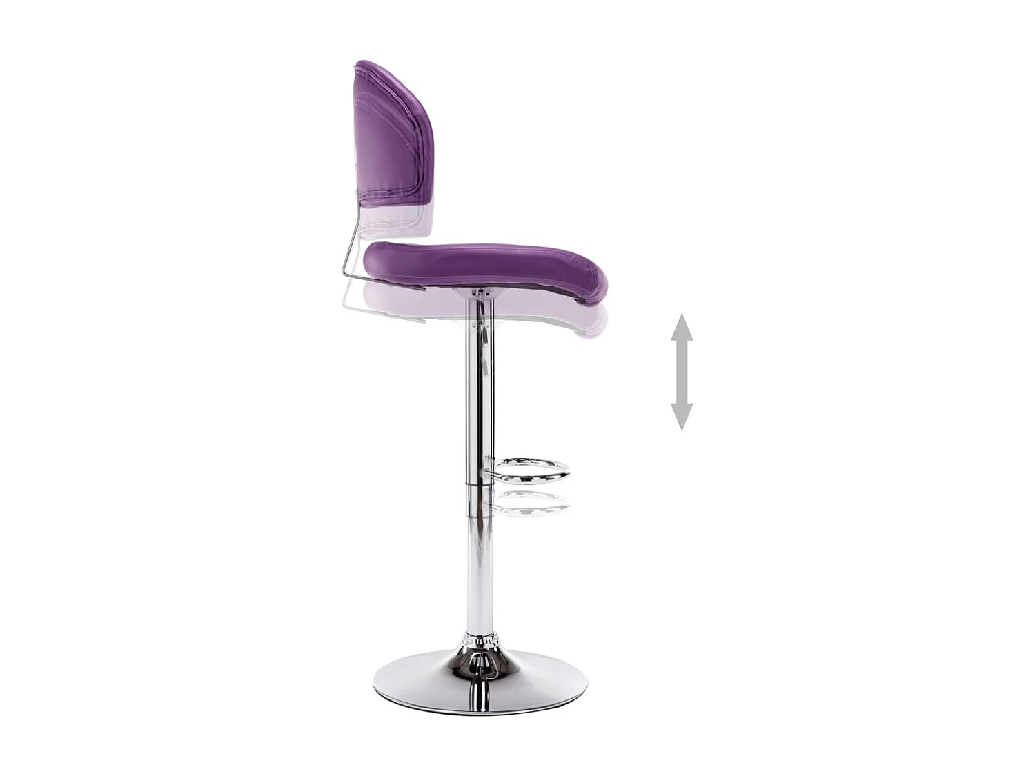 Tabouret de bar Violet Similicuir
