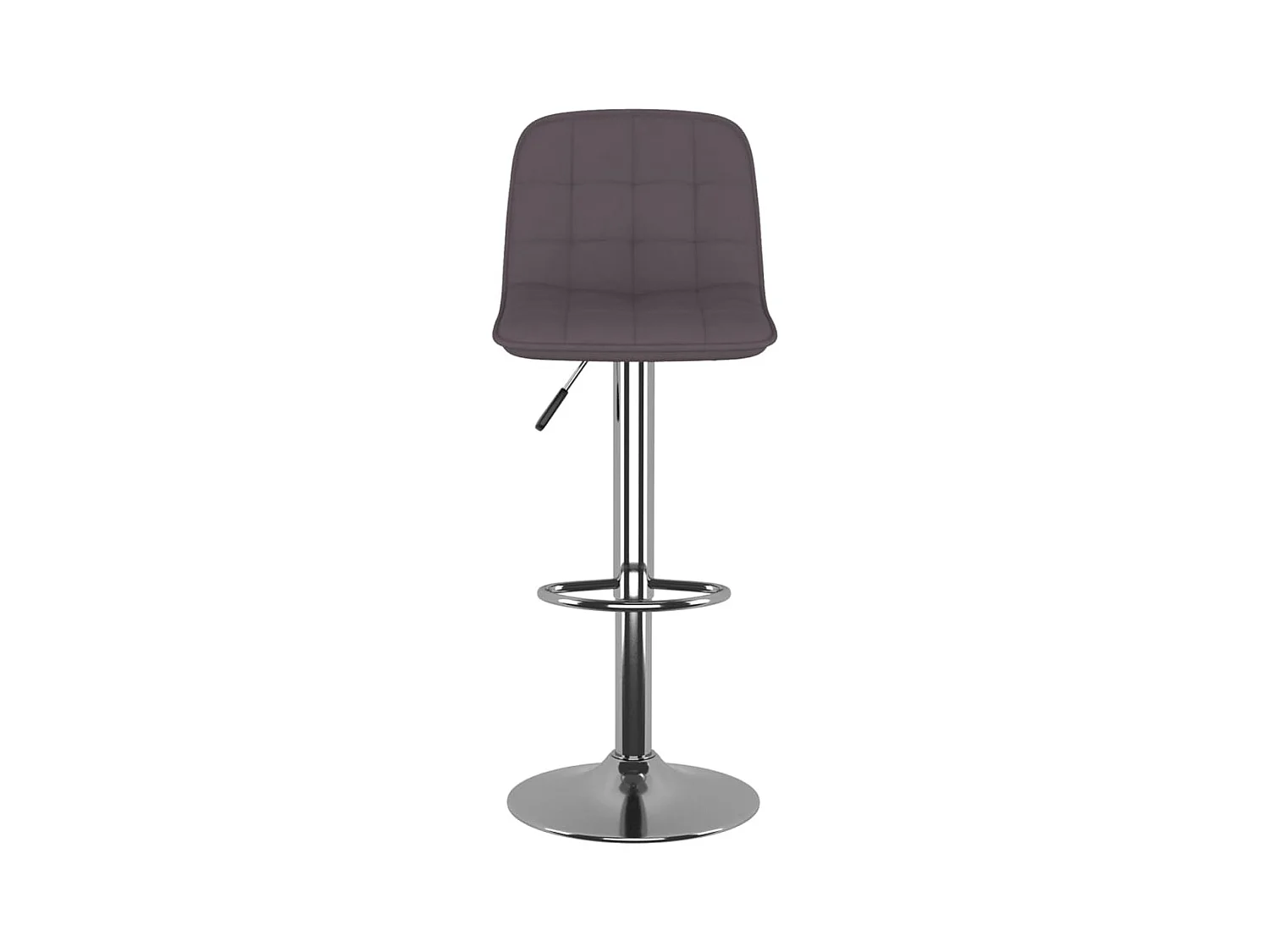 Tabourets de bar lot de 2 taupe tissu