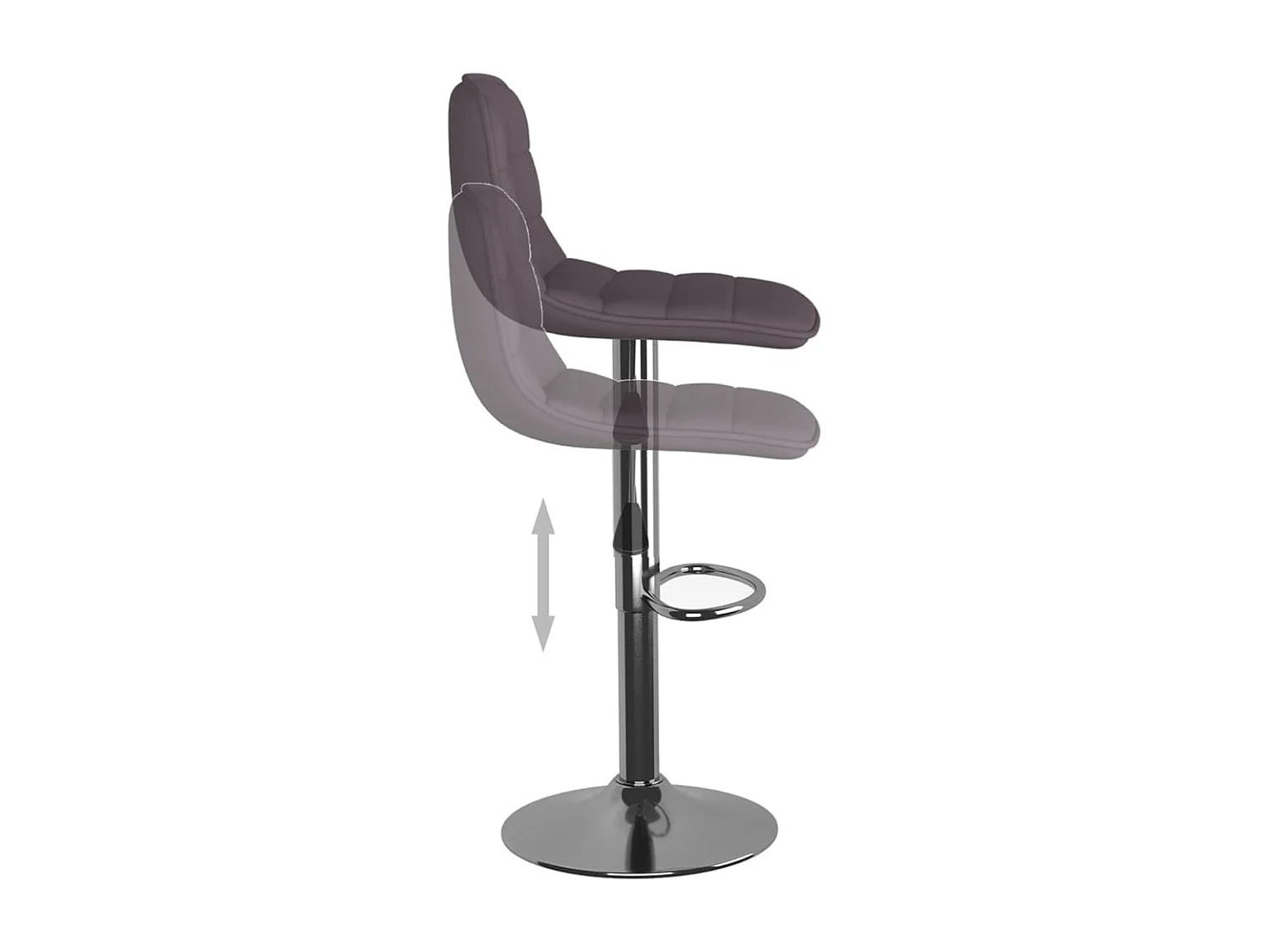 Barhocker 2 Stk. Taupe Stoff