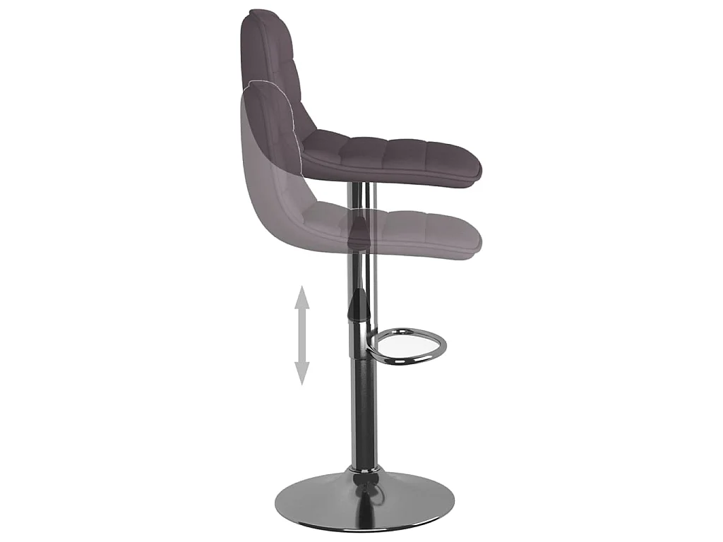 Barhocker 2 Stk. Taupe Stoff
