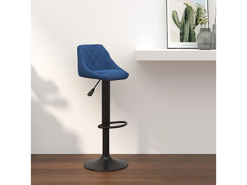 Tabouret de bar Bleu Velours