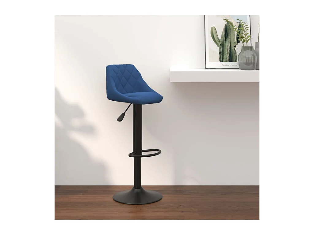 Tabouret de bar Bleu Velours