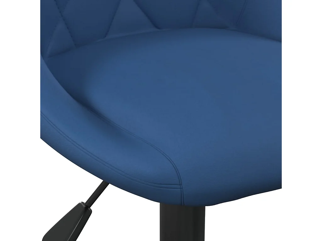 Barkruk fluweel blauw