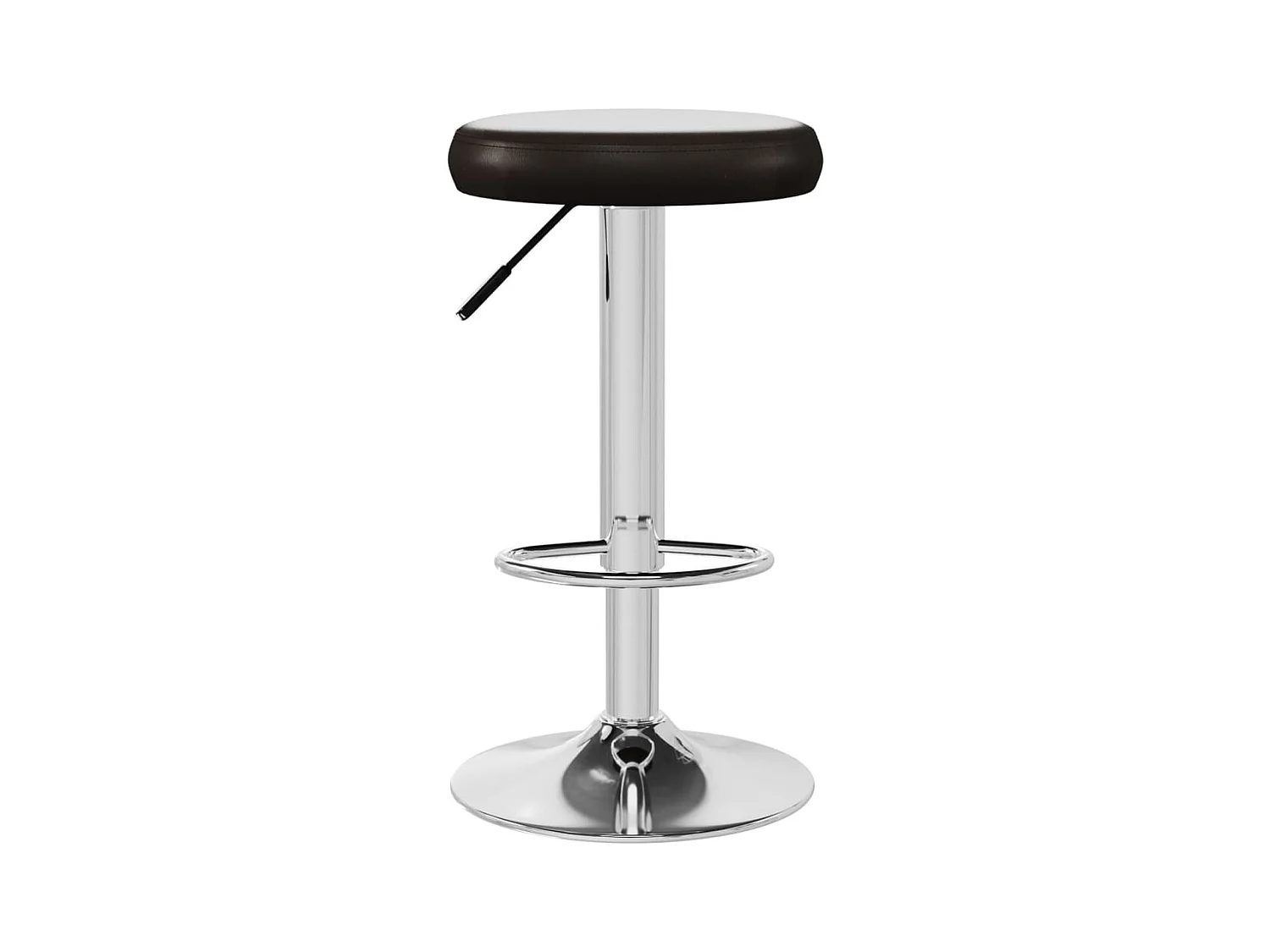 Tabourets de bar lot de 2 marron similicuir