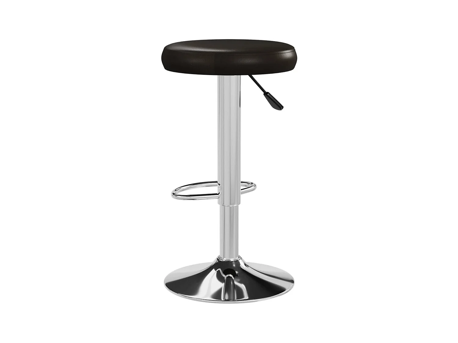 Tabourets de bar lot de 2 marron similicuir