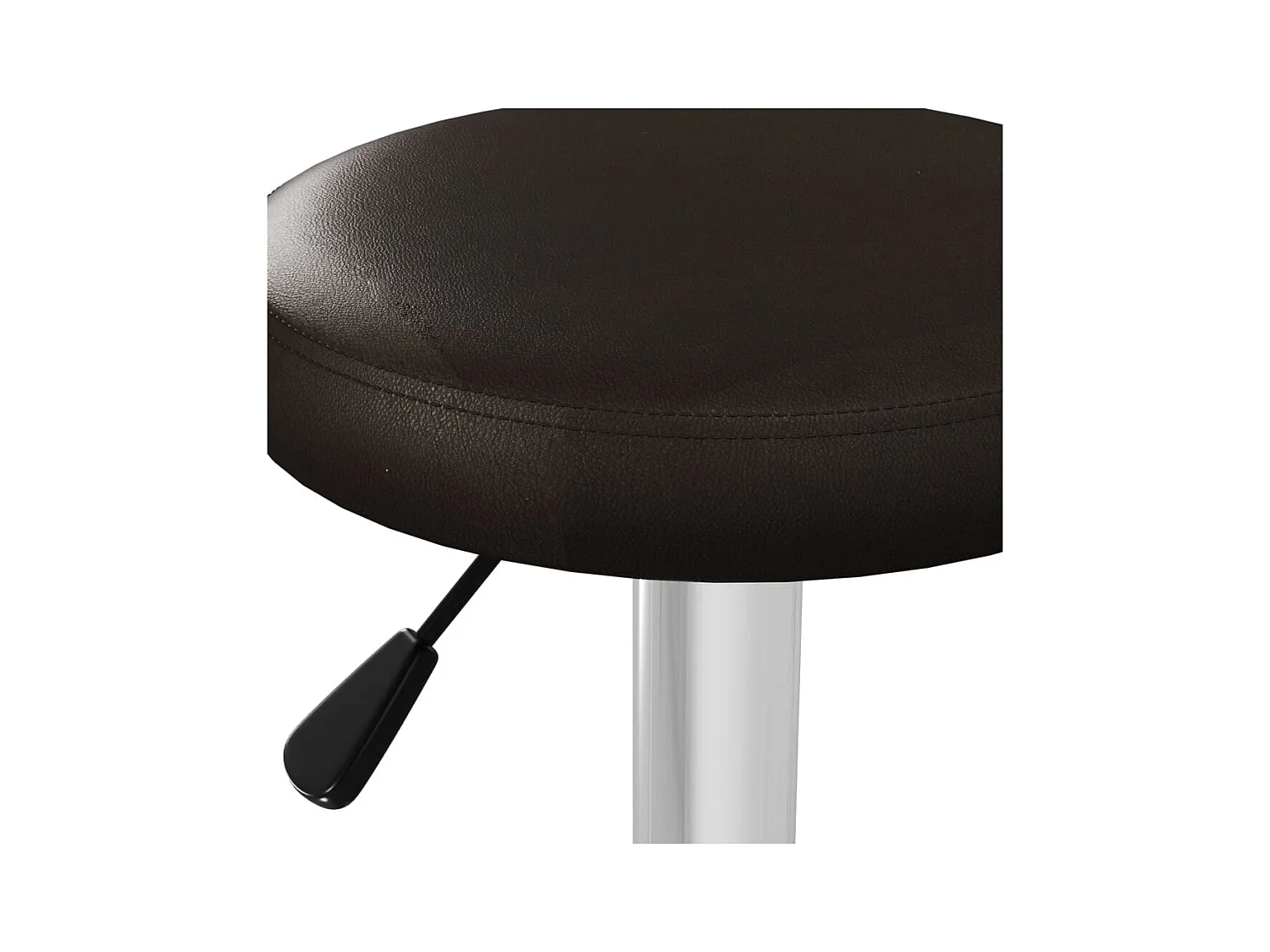 Tabourets de bar lot de 2 marron similicuir