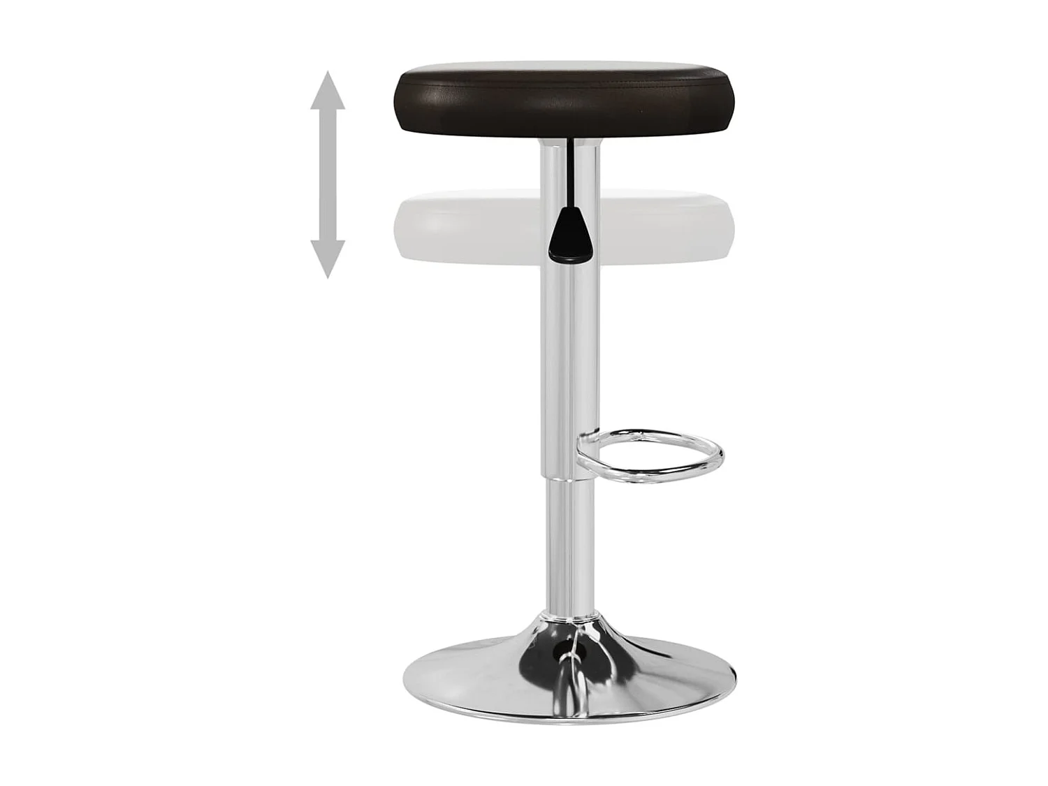 Barhocker 2 Stk. Braun Kunstleder