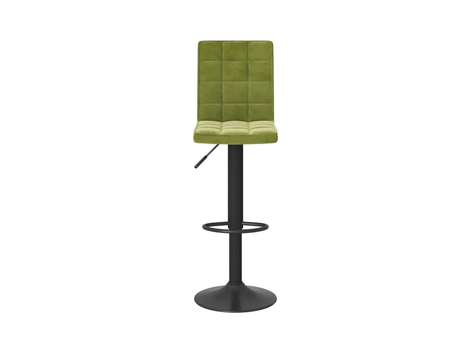 Tabourets de bar lot de 2 vert clair velours