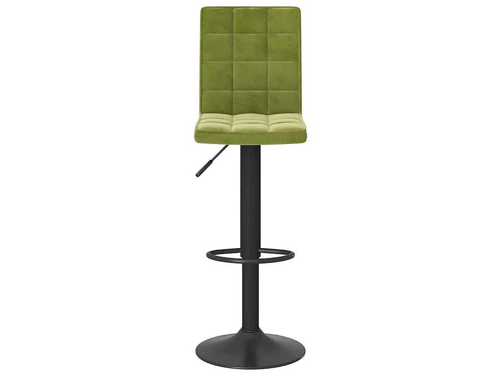 Tabourets de bar lot de 2 vert clair velours