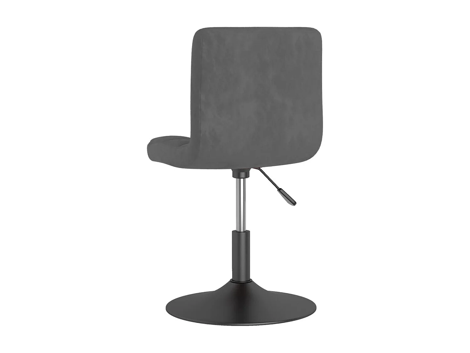Tabouret de bar pivotant Gris foncé Velours