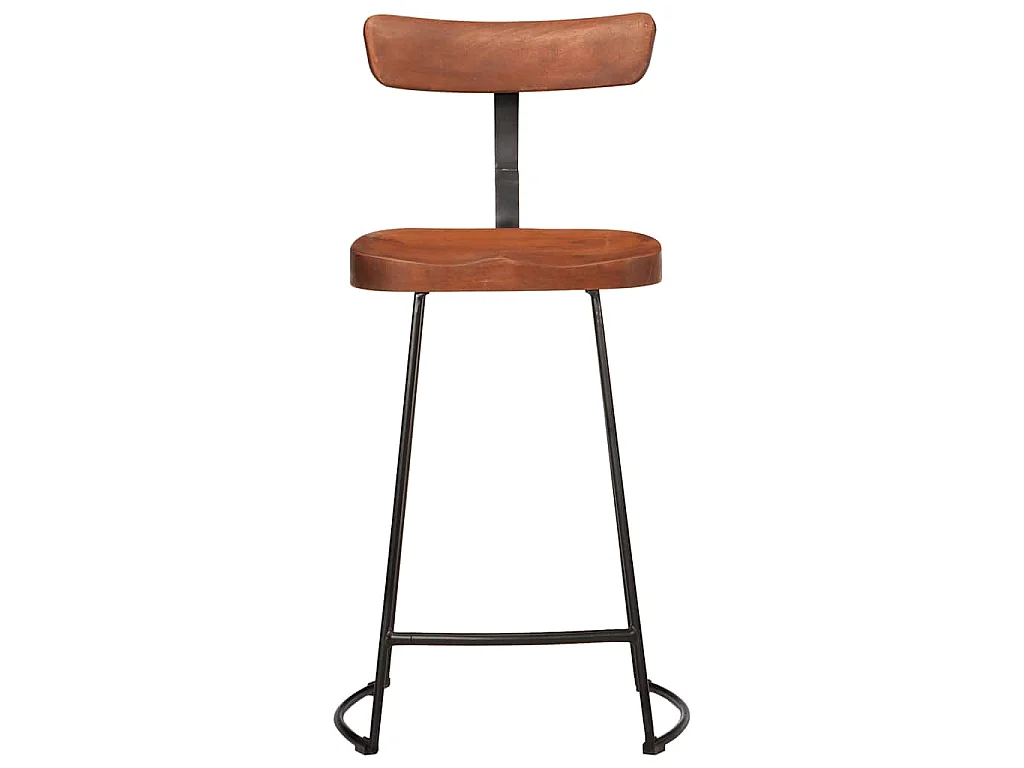 Barkrukken 2 st 49x43x88 cm massief mangohout