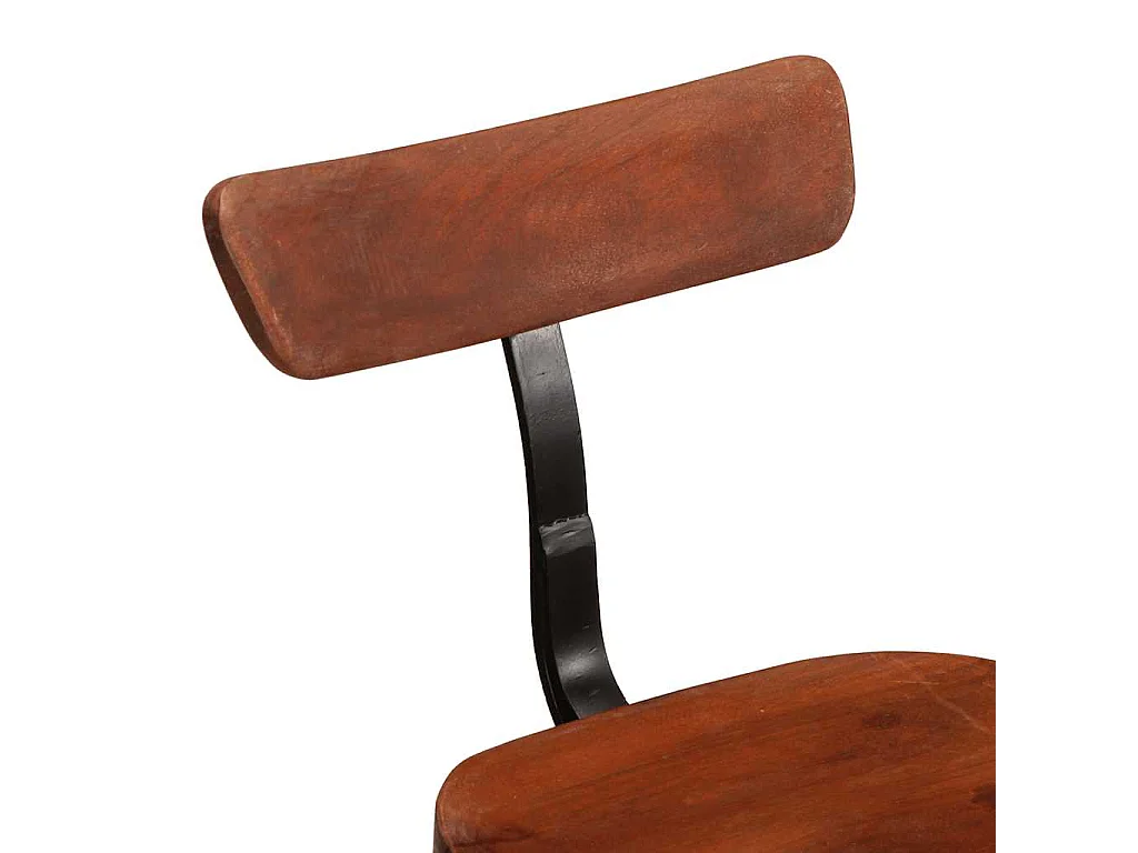 Barkrukken 2 st 49x43x88 cm massief mangohout