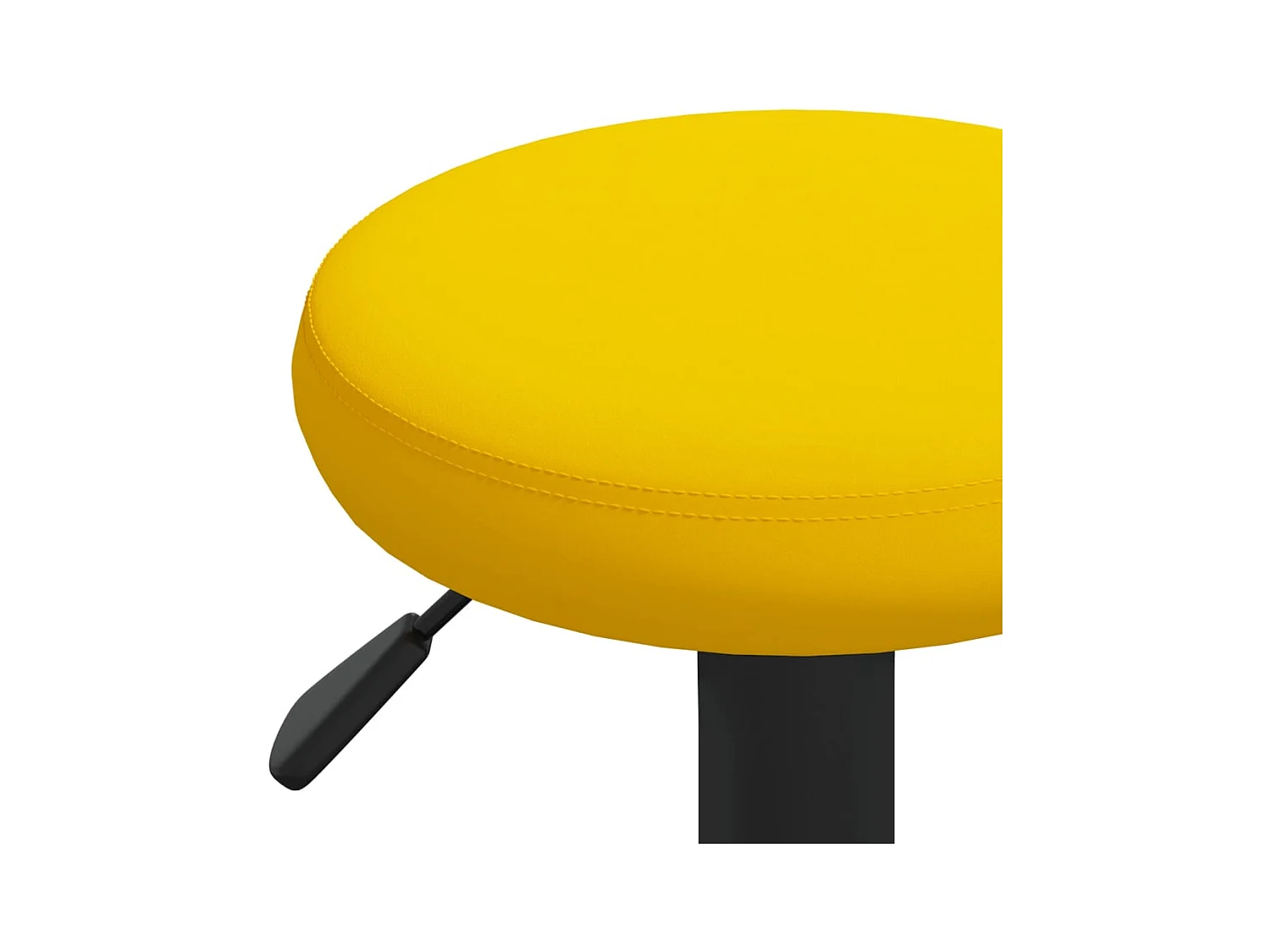 Taburetes de cocina 2 unidades terciopelo amarillo mostaza