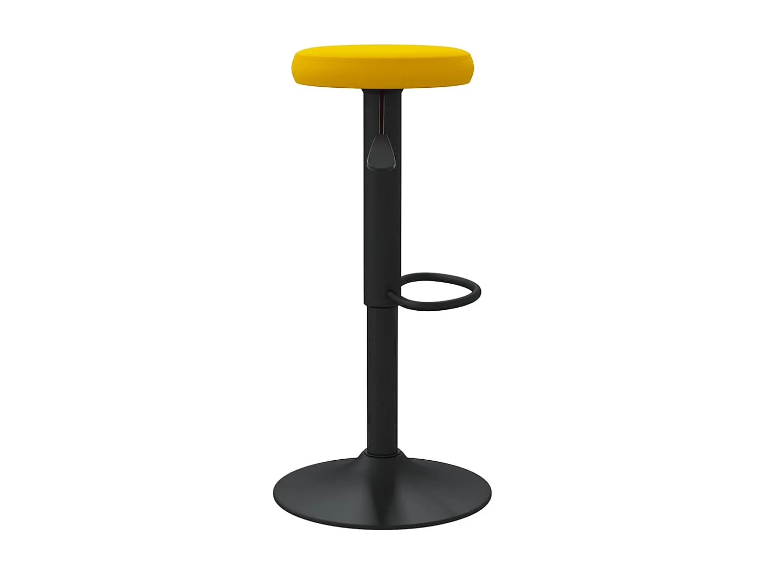 Tabourets de bar lot de 2 jaune moutarde velours