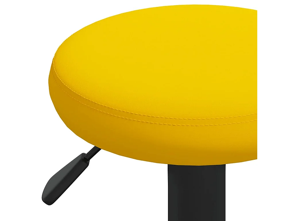 Barkrukken 2 st fluweel mosterdgeel