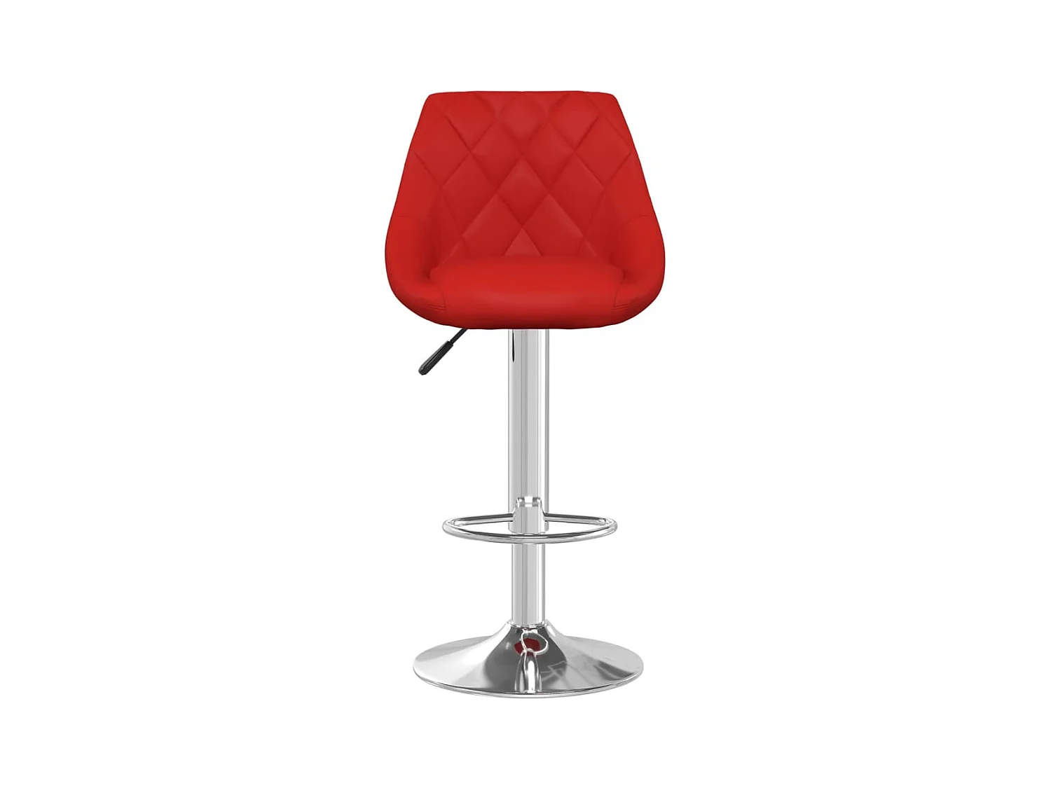 Tabourets de bar lot de 2 rouge bordeaux similicuir