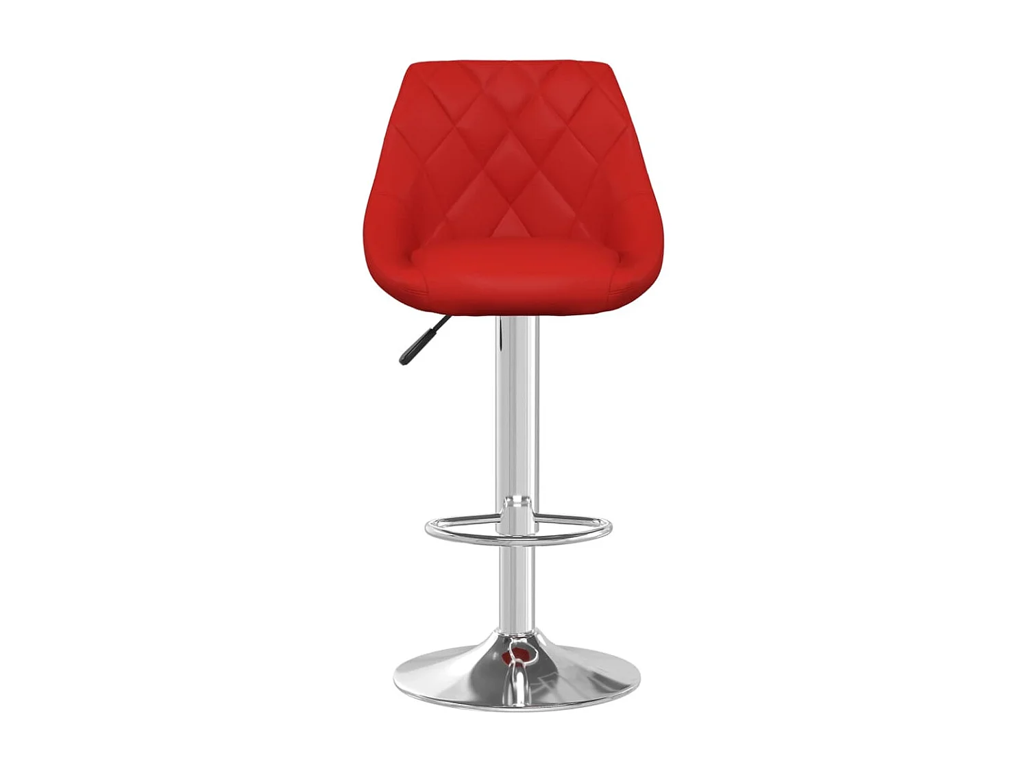 Tabourets de bar lot de 2 rouge bordeaux similicuir