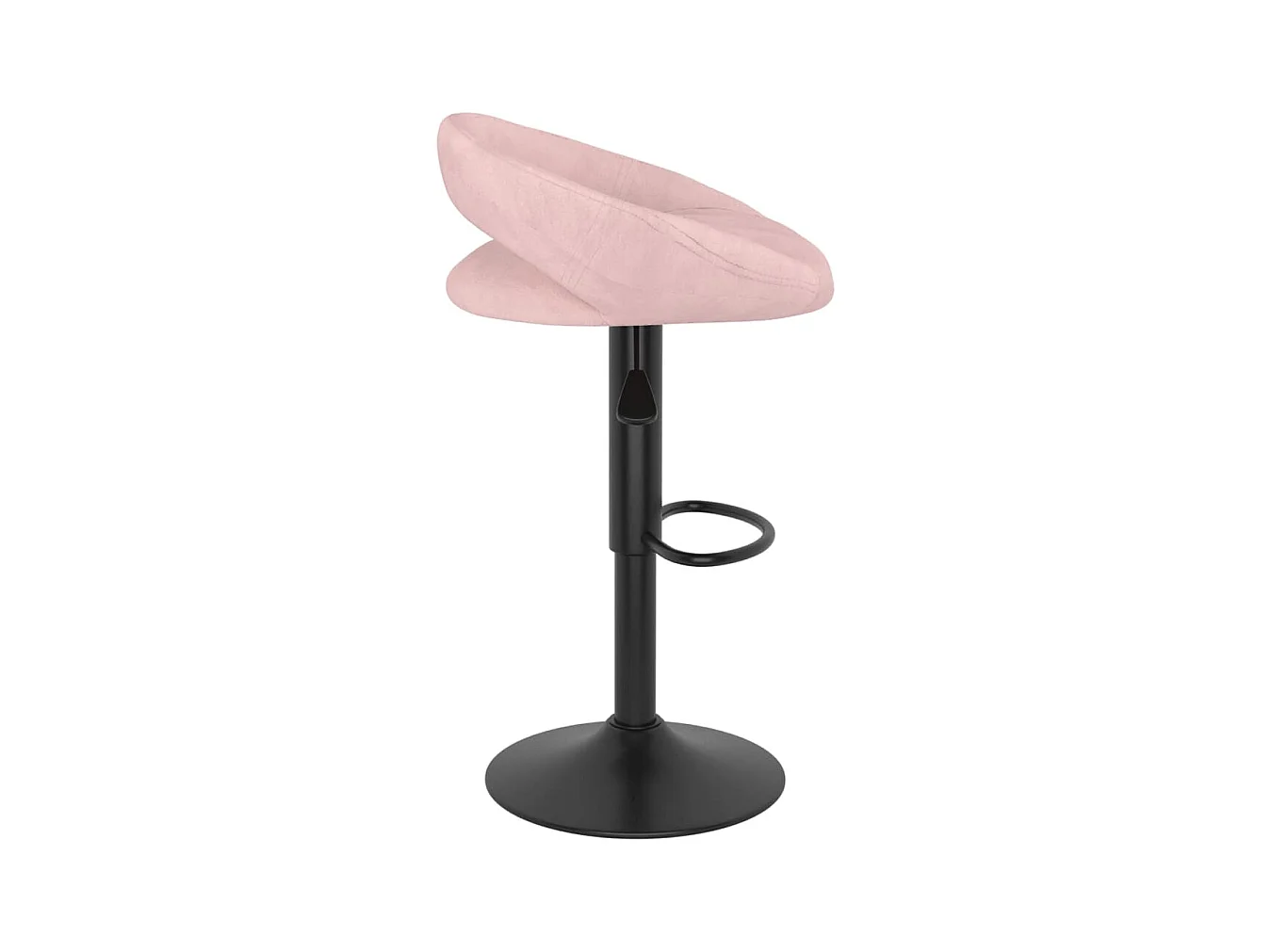 Taburetes de cocina 2 unidades terciopelo rosa