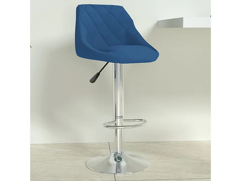 Tabouret de bar Bleu Velours