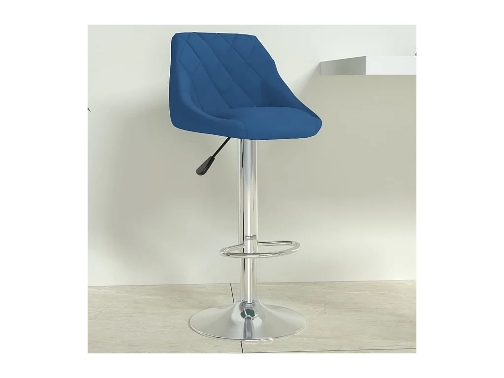 Tabouret de bar Bleu Velours