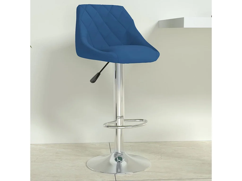 Tabouret de bar Bleu Velours