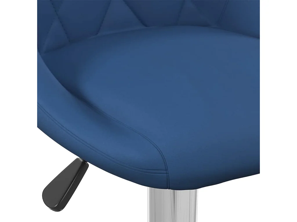 Barkruk fluweel blauw
