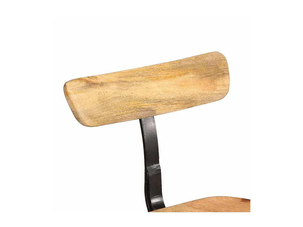 Tabourets de bar lot de 2 49x43x103 cm bois de manguier massif